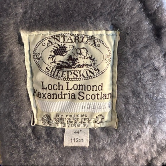 ANTARTEX SHEEPSKINS Sz XL (estimated) 44”!Suede Shearling Lined Peak Collar - Picture 7 of 8